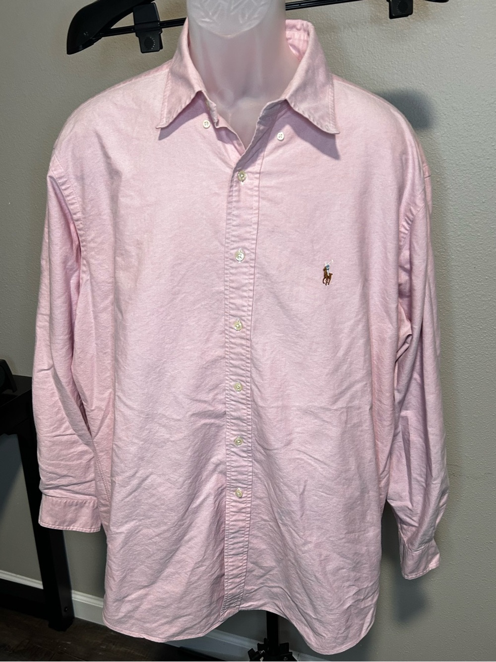 Ralph Lauren Light Pink Button-Down Oxford Shirt